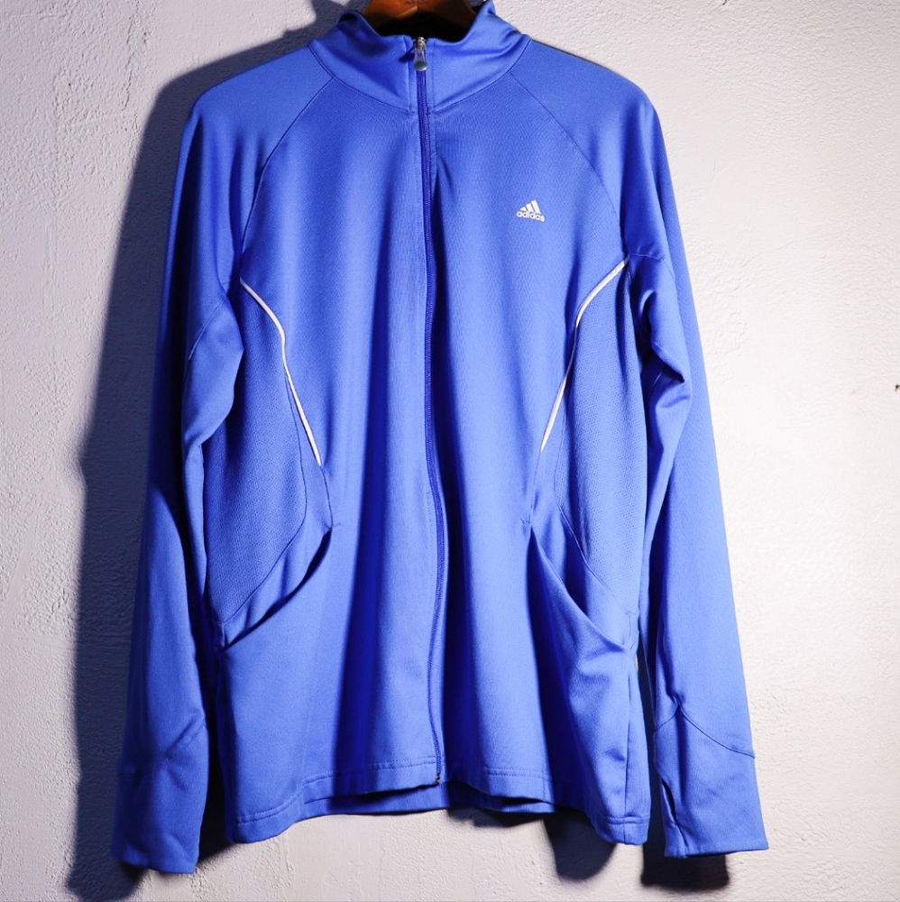Women's Athletic Adida climalite jacket, blue, XL